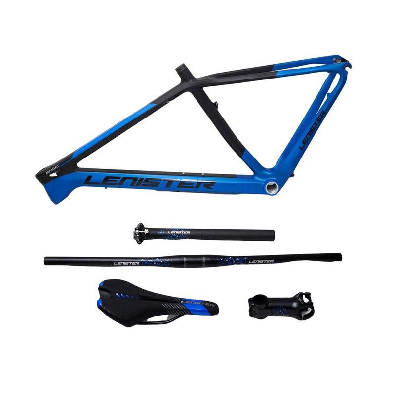 Quadro Aro 29 Carbono Lenister Bike Mtb Tapered Eixo 9mm Kit